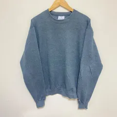 大きいサイズ (^w^)b Champion チャンピオン トレーナー スウェット 裏起毛 グレー 灰 シンプル 定番 アメカジ ストリート ロゴ 刺繍 ワンポイント ゆったり感 古着 ヴィンテージ感 プルオーバー クルーネック ベーシック メンズ サイズXL