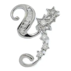 1.35c✨K18WG 2種類のダイヤ クロス ペンダントトップ QVC