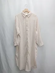 ◇ ⊂ H&M エイチアンドエム 長袖 ロング ワンピース サイズM ベージュ レディース E  【1412090038372】