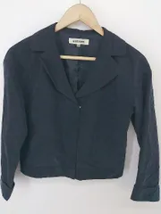 ◇ MISCH MASCH ミッシュマッシュ ジップアップ 長袖 ジャケット ブルゾン サイズ38 ネイビー レディース P  【中古】 【1207050002384】