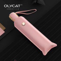 折りたたみ傘 Olycat 晴雨兼用　UPF+50 防水 ワンタッチ　ピンク