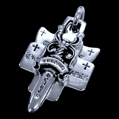 CHROME HEARTS　クロムハーツ　スリートリンケッツ　ペンダント　シルバー