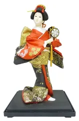 日本人形　木目込み人形　舞妓人形　在銘　時代箱付　C　6197 日本人形 木目込み人形 舞妓人形 在銘 時代箱付 C 6197