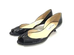 JIMMY CHOO ジミーチュウ パテントレザー パンプス 表記サイズ 35 1/2 (約22.5cm) 靴 シューズ レディース ブラック系 DJ7120