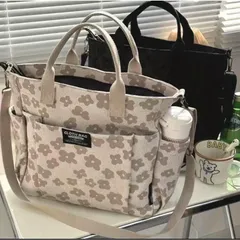 レディース トートバッグ 2WAY キャンバス生地 ショルダー 斜め掛け レディースハンドバッグビジネスバッグ レディース a4 大容量 軽量バッグ 通勤通学男女兼用