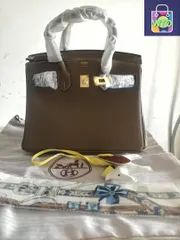 HERMES エレファントグレーのハンドバッグ／ショルダーバッグ-WTO輸入-JUP86