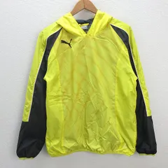k■プーマ/PUMA フーディウインドブレーカージャケット/プルオーバー【M】黄/MENS■83【中古】