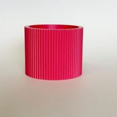 【3Dプリント】コラム01鉢カバー ストロベリーミルク｜シンプル・北欧風・おしゃれ植木鉢2号用