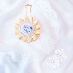 ハンドメイド　両面マタニティマーク　プリーツ　クリーム　完成品