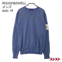 Rough&Swell】 メンズ コットン Vネック セーター オリーブ XL - メルカリ