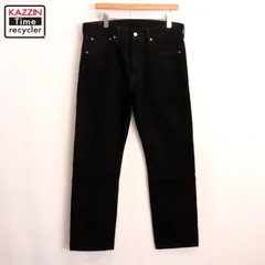 00s Levi's 501 ブラック デニムパンツ メンズ XLサイズ相当 ビッグサイズ オーバーサイズ