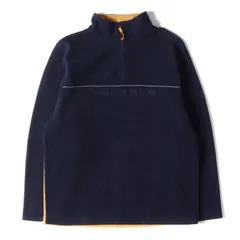 Nautica ノーティカ 90s エンボスロゴ ハーフジップ プルオーバー フリース ジャケット 90年代 NAUTICA JEANS ネイビー イエロー ホワイト XL アウター ブルゾン 古着のサムネイル