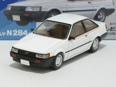 トヨタ カローラレビン 2ドア ライム（白）83年式 LV-N284e【トミーテック社1/64ミニカー】【トミカの時】