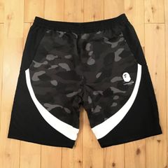 ★XL★ BAPE Black camo ハーフパンツ a bathing ape shorts エイプ ベイプ アベイシングエイプ 迷彩