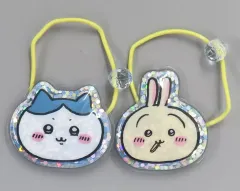 【中古】アクセサリー(非金属) ハチワレ＆うさぎ(ブルー) キッズ ヘアゴム 2点セット 「ちいかわ なんか小さくてかわいいやつ×しまむら」