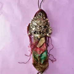 密教法具　法螺貝（シャンカ）silver925製マハーカーラ（大黒天）B 密教法具 法螺貝（シャンカ）silver925製マハーカーラ（大黒天）B