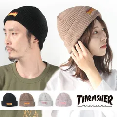 ニット帽 メンズ レディース ブランド スラッシャー THRASHER フレームロゴ ビーニー 帽子 ニットキャップ ブランド キャンプ 冬キャンプ ファッション 秋 冬 秋冬 21TH-N52のサムネイル