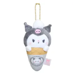 サンリオキャラクターズxもちもちぱんだ マスコット マスコットキーホルダー クロミ アイス サンリオ カミオジャパン ミニぬいぐるみ キャラクター グッズ 