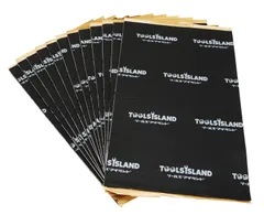 新品 ツールズアイランド(Toolsisland) 3層構造 デッドニング デッドニングシート 制振材 防音 吸音シート 音質向上 ロードノイズ低減 遮音 静音 遮熱 断熱 12枚入り (長さ39×幅245cm×厚さ5mm) 50674