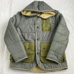 ラベンハム LAVENHAM M Mサイズ キルティングジャケット キルティングコート パーカー ボア アウター ブルゾン ジャンパー カジュアル アウトドア メンズ レディース ユニセックス グレー グリーン オリーブ カーキ バイカラー ツートンカラー
