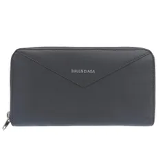 BALENCIAGA黒 ラウンドファスナー バレンシアガ BALENCIAGA バレンシアガ ラウンドファスナー長財布 CRUSH