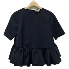 新品未使用✨yori スカラップヘムフレアトリコットカットソー ネイビー 2025年最新】Yori レディース 半袖(Tシャツ) Tシャツ・カットソーの