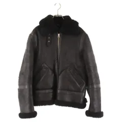 Acne Studios (アクネ スティディオス) ラムシアリング アビエイター レザー ジャケット ブラック 2AD134のサムネイル