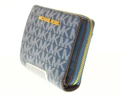 マイケルコース MICHAEL KORS ロゴ 財布 折り財布 二つ折り 財布・ケース レディース財布 ブルー 103SA-31