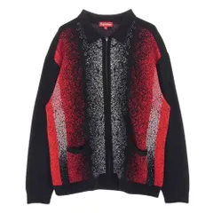 Supreme ブラック カーディガン XL Supreme Woven Leather Zip Up Cardigan (FW24) Black Men's