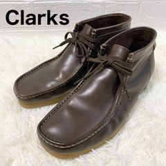 良品✨【Clarks】クラークス　シェイカーブーツ　モカシン　ワラビー　レザー ダークブラウン　44 2/1(28cm)