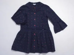 トッカバンビーニ tocca bambini アウトレット 子供服 女の子 110cm 長袖 ワンピース 紺 春 夏 ★4 ガールズ 女児 キッズ 【中古】 ユーズド リサイクル こども