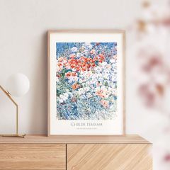【A4】チャイルド・ハッサム The Island Garden アートポスター 花 名画 絵画 特大 アートパネル AP281