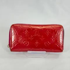 【微美品】LOUIS VUITTON ルイヴィトン　折り財布　ヴェルニ　赤 ルイヴィトン LOUIS VUITTON 財布 二つ折り ポルトフォイユ