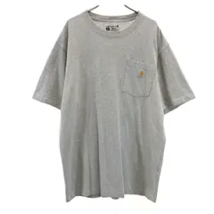 Carhartt カーハート 半袖 ルーズフィット Tシャツ M グレー 無地 ポケT メンズ 古着