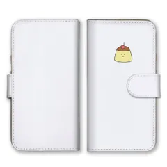 Galaxy A7 SM-A750C  ケース 手帳型 ギャラクシーA7 スマホケース 携帯ケース プリン ぷりん スイーツ デザート 食べ物 韓国 シンプル 可愛い シュール 面白い イラスト カラー04