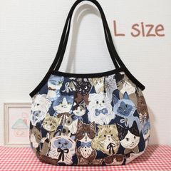 Cats Art Museum 猫の美術館（ネイビー） グラニーバッグ - メルカリ