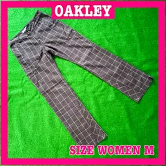 OAKLEY オークリー 8ポケット チェック柄 ストレッチ ゴルフパンツ M