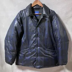 BEAMS ビームス シャドウ タータンチェック 700FP HyperDRY ダウン オーバーサイズ コーチ ジャケット size.M ネイビー スナップボタン