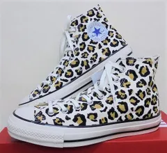 ★コンバース★CONVERSE ALL STAR US LEOPARD HI（コンバース　オールスター　ＵＳ　レパード　ＨＩ）ホワイト23.0センチ