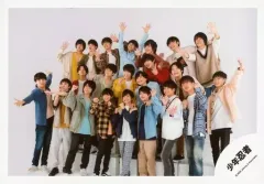 【中古】生写真(ジャニーズ) 少年忍者/集合(22人)/横型・全身・手上げ・左向き・背景白/Johnnys’ ISLAND STORE オリジナルフォト/公式生写真