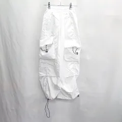 ◇ ⊂ ノーブランド ウエストゴム キッズ カーゴパンツ サイズ150 ホワイト 男の子 女の子 E  【1502060015349】