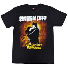 【土日も発送】GREENDAY 21stCenturyBreakdown グリーンデイ 21世紀のブレイクダウン メンズ レディース ロックＴシャツ バンドＴシャツ ブラック 半袖 RockYeah
