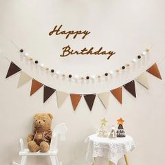 【在庫処分】写真背景 子供 大人 飾り 飾り 飾り 飾り 誕生日 誕生日 お祝い 誕生日 バースデー birthdayフェルト生地バナー、フェルト生地フラッグガーランド、フグボールガーランド、 Birthday 壁に飾る用のhappy 高級生地 男の子 Par