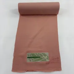 反物 秀品 色無地 ピンク 正絹 【中古】