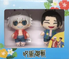 【中古】キーホルダー 五条悟＆夏油傑  ぷちっとマスコットセット めんそーれVer. 「呪術廻戦 懐玉・玉折」 TOHO animation STORE限定