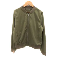 ローズバッド ROSE BUD ブルゾンジャケット ミドル丈 ジップアップ 無地 カーキ /YK33のサムネイル