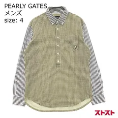 PEARLY GATES パーリーゲイツ 切替 長袖ポロシャツ ボタンダウン 4 ［240101015341］#