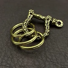 真鍮 キーホルダー キーリング キーフック ネジ カラビナ ヴィンテージ ビンテージ アンティーク レトロ 真鍮製 チャーム パーツ sh 252