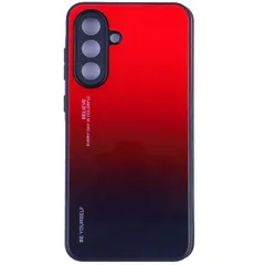 Galaxy A36 5G ケース SC-54F グラデーション ハイブリット ケース 【Color】レッド・ブラックのサムネイル