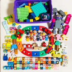 【ブロックラボ】アンパンマン 大量まとめ売り ダダンダン SLマン レール